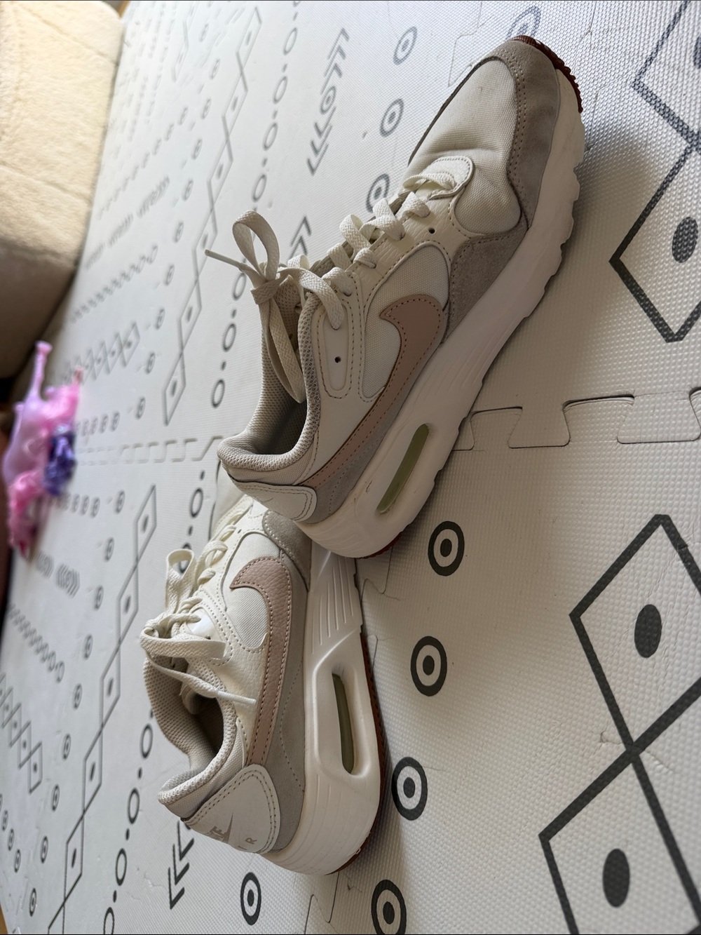 Nike Women’s Air Max 1 in Cream Pink Swoosh SC 'Sail Sanddrift 7 - Picture 6 of 14